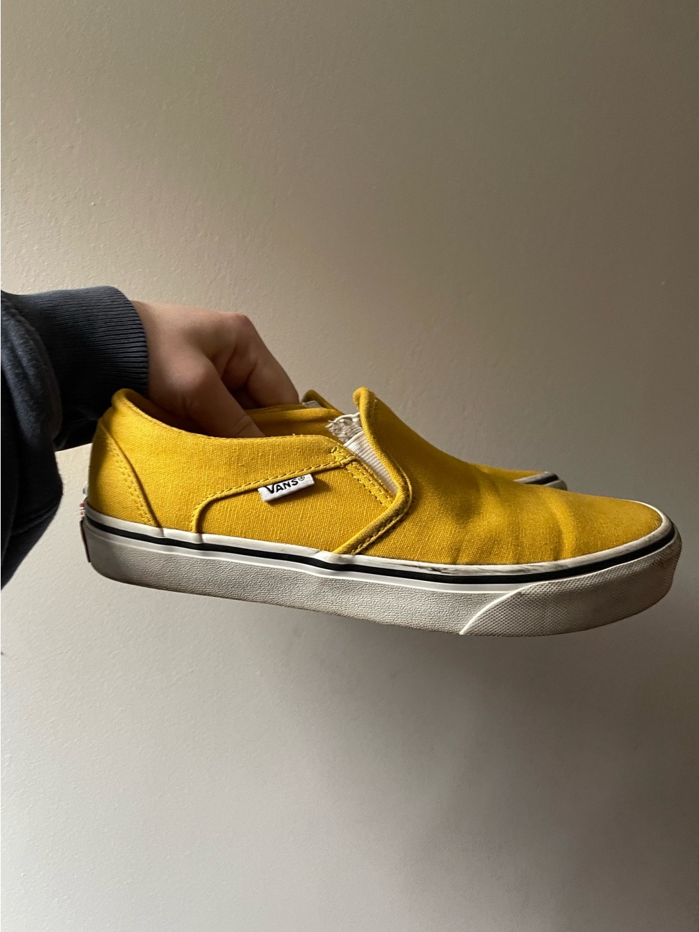 Vans Classic Slip-On Shoes in Yellow